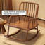 Chaise berçante simple en bois massif Living Room
