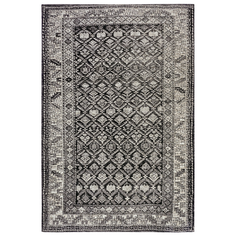 Catania Black Rug, Rectangular 200 x 285cm