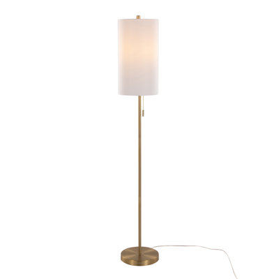 Lampe sur pied contemporaine en métal