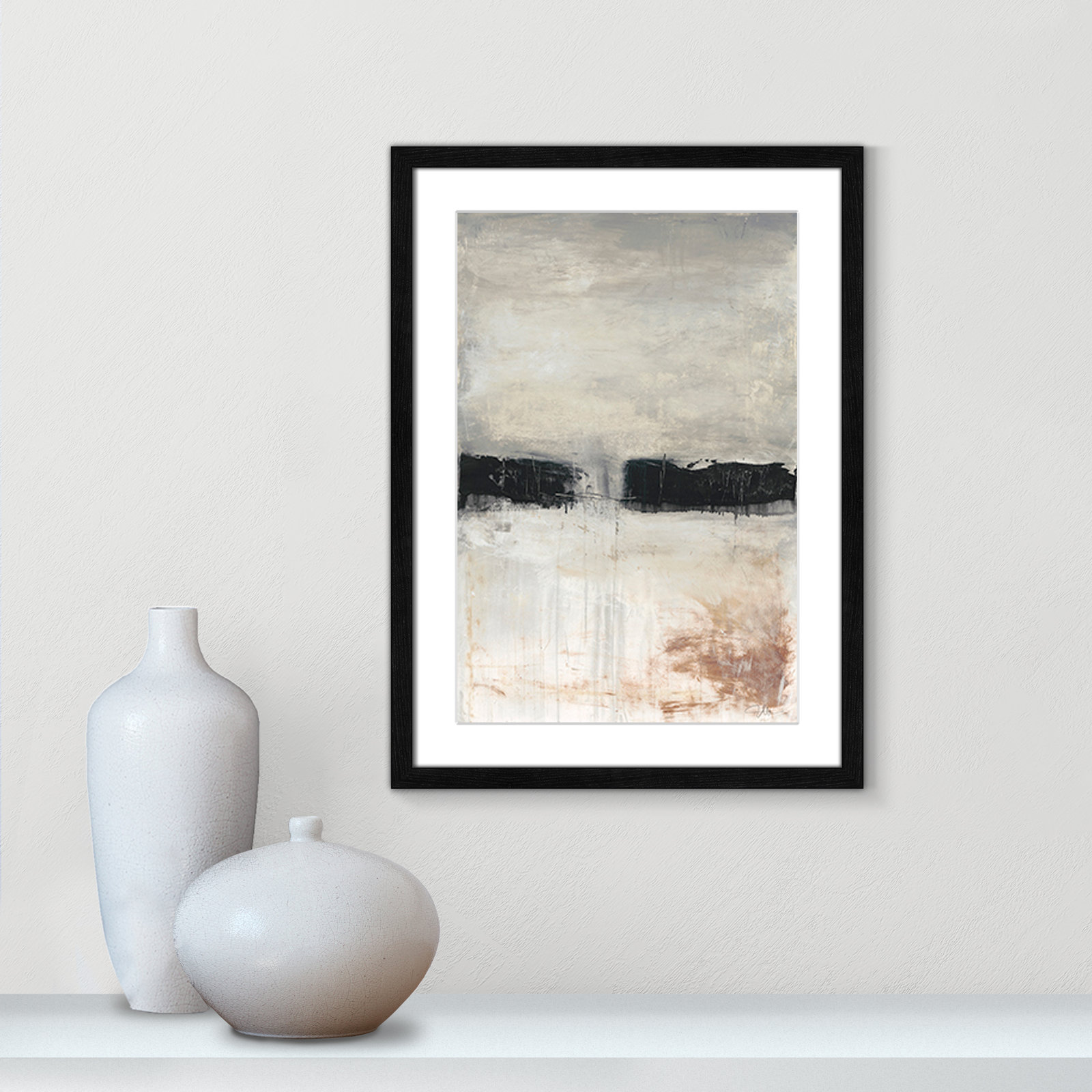 Autumn in the Dark Forrest Autumn in the Dark Forest Print, Black Framed, 23" H x 17" W x 0.75" D