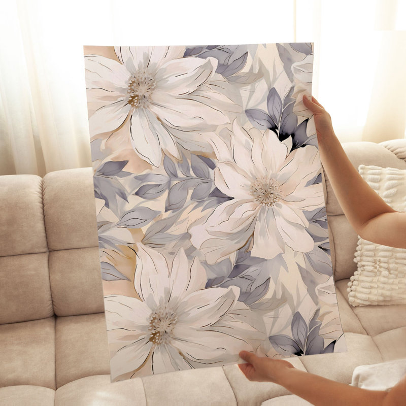 Floral Floral Myst VII, reproduction d'art moderne sans cadre, H 30 po x l 20 po