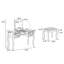 Ensemble de coiffeuse avec tabouret et miroir rabattable Daryel-25976206