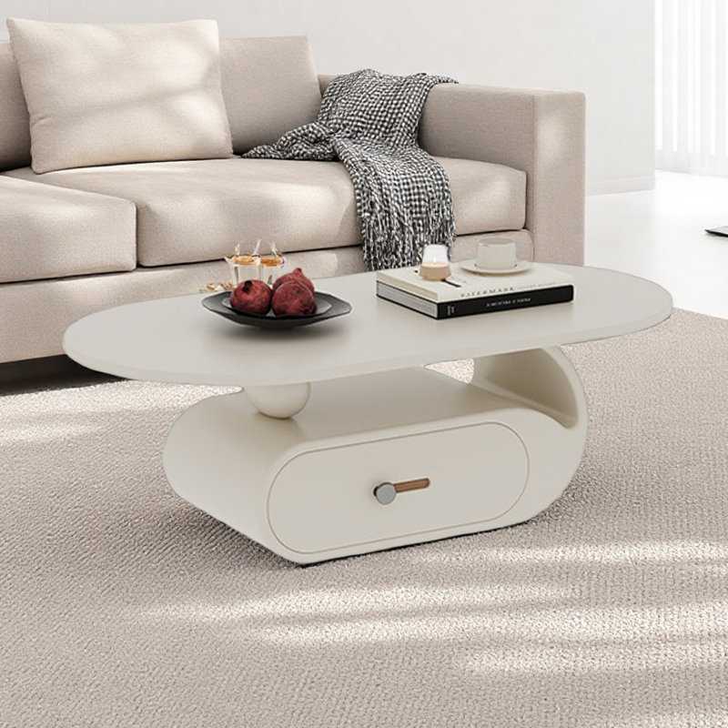 Mirella, Blanc, H 16,14 po x L 43,3 po x l 23,62 po, Blanc