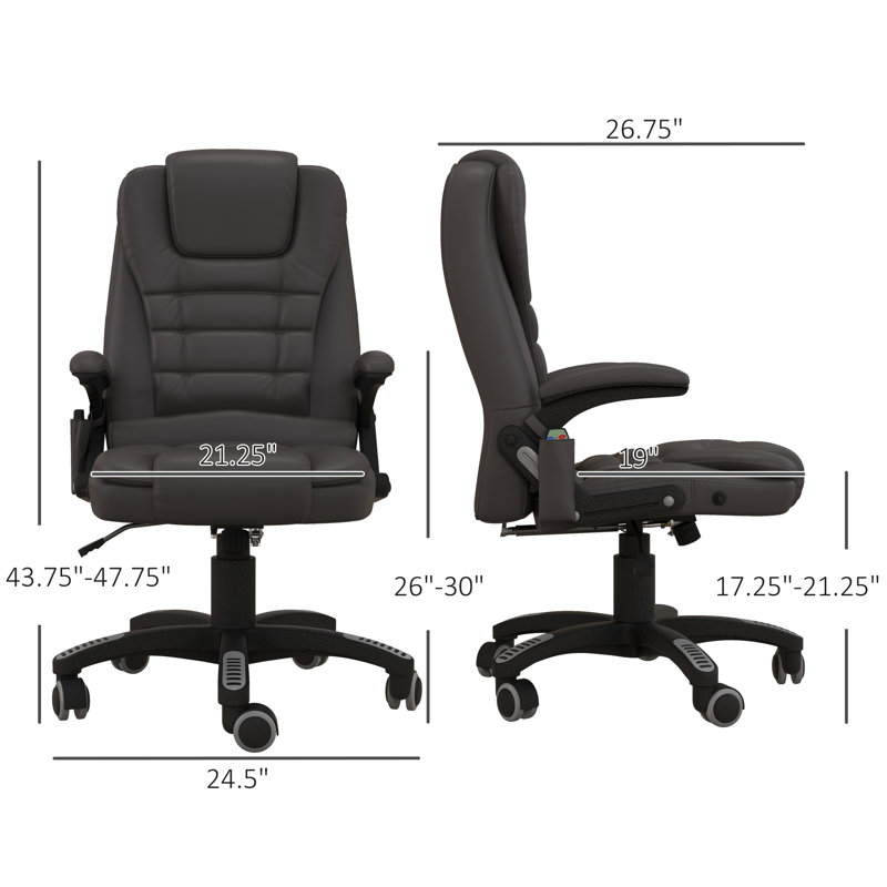 Executive Chair with Headrest, Brown