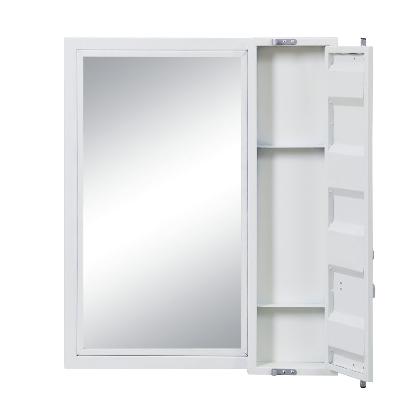 Miroir de salle de bain Cargo, Blanc