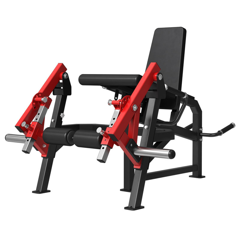 Machine 4-en-1 avec pieds à chargement par plaque - Banc d'extension unilatérale et de courbure pour la salle de gym à domicile