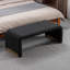 Repose-pieds rembourré en tissu Dant Boucle-1732949820
