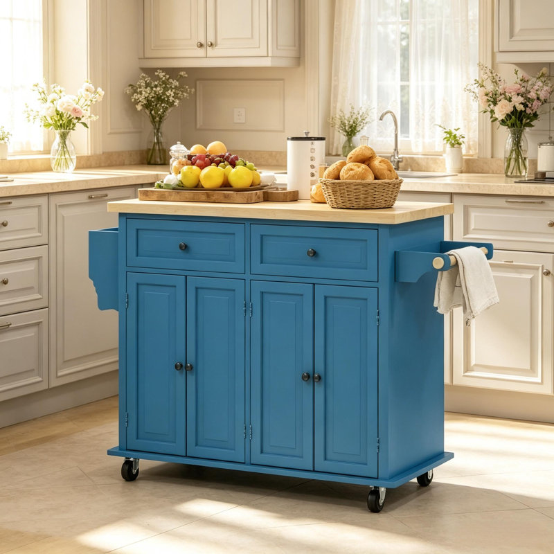 Rangement pour cuisine en bois d'hévéa et en bois d'hévéa 1 pièce
