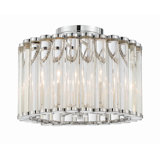 Libby Langdon For Crystorama Elliot 4 Light Polished Nickel Ceiling Mount