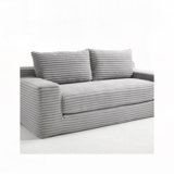 Corduroy Fabric Convertible Sofa Bed with Memory Foam & Steel Frame ,No Assembly