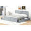 Très grand lit en bois avec quatre compartiments de rangement, gris - Maximisez votre lit dans la chambre à coucher-1993716909-1993716906