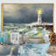 Phare de la mer, reproduction d'art sur toile-1033300797-1033300773