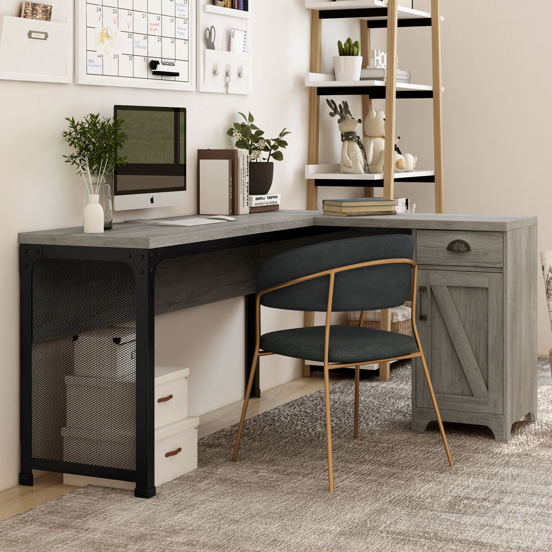 L-Shaped Executive Desk Gracie Oaks 