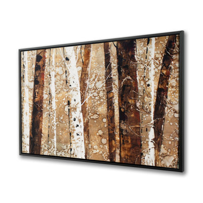 Tree Trunks - Stylish Living Room Canvas Art for Home Decor