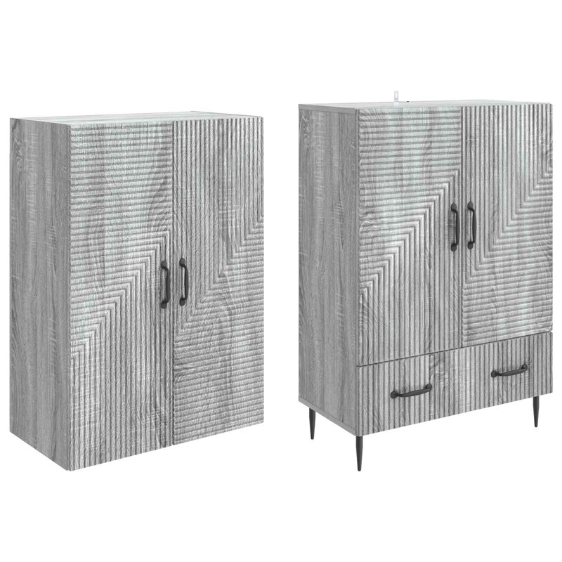 Storage Cabinet, Grey Sonoma