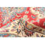 Tapis unique en laine noué à la main 3 pi 5 po x 4 pi 11 po nouvel âge Brekyn en rouge / beige / gris