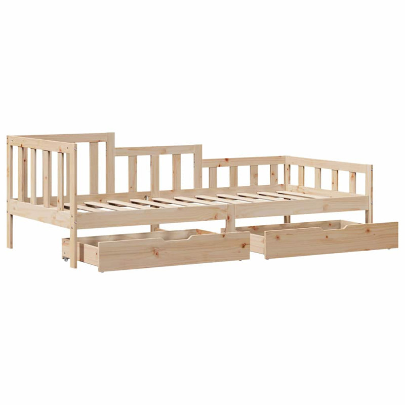 Solid Wood, Brown, Single (3')