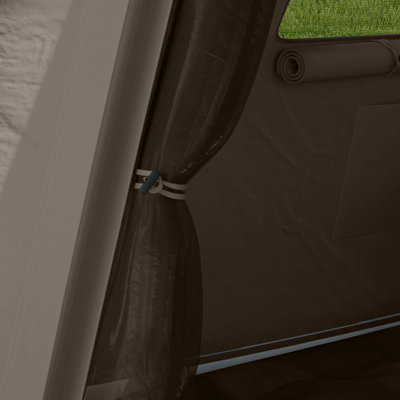 Inflatable Camping Tent, 2 Man Glamping Tent, Khaki and Brown