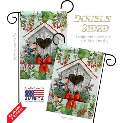 Double Sided 18.5'' H x 13'' W Polyester Flag Set