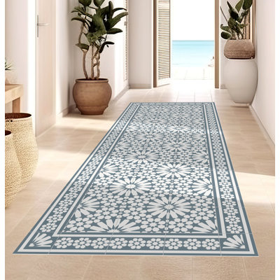 Abhirami Vinyl Machine Printed Area Rug