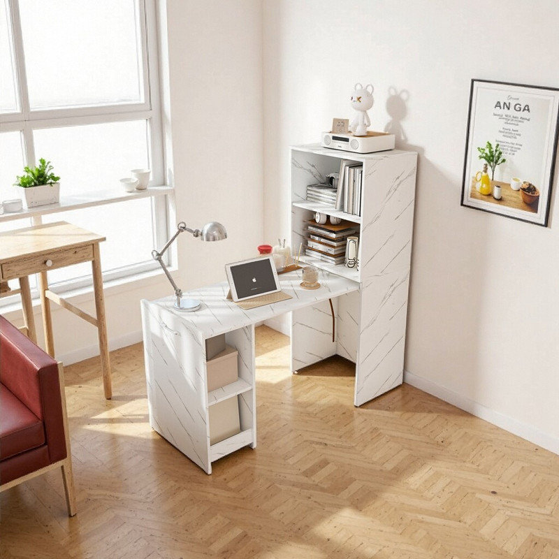 Ivy Bronx ??Extendable Mobile Desk Computer Desk Writing Desk with ...