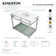 Quadras Ceramic Rectangular Console Bathroom Sink with Overflow