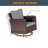 Ashvi 5 - Person Outdoor Conversation Set with Cushions and Rocking Swivel Chairs-1013078471