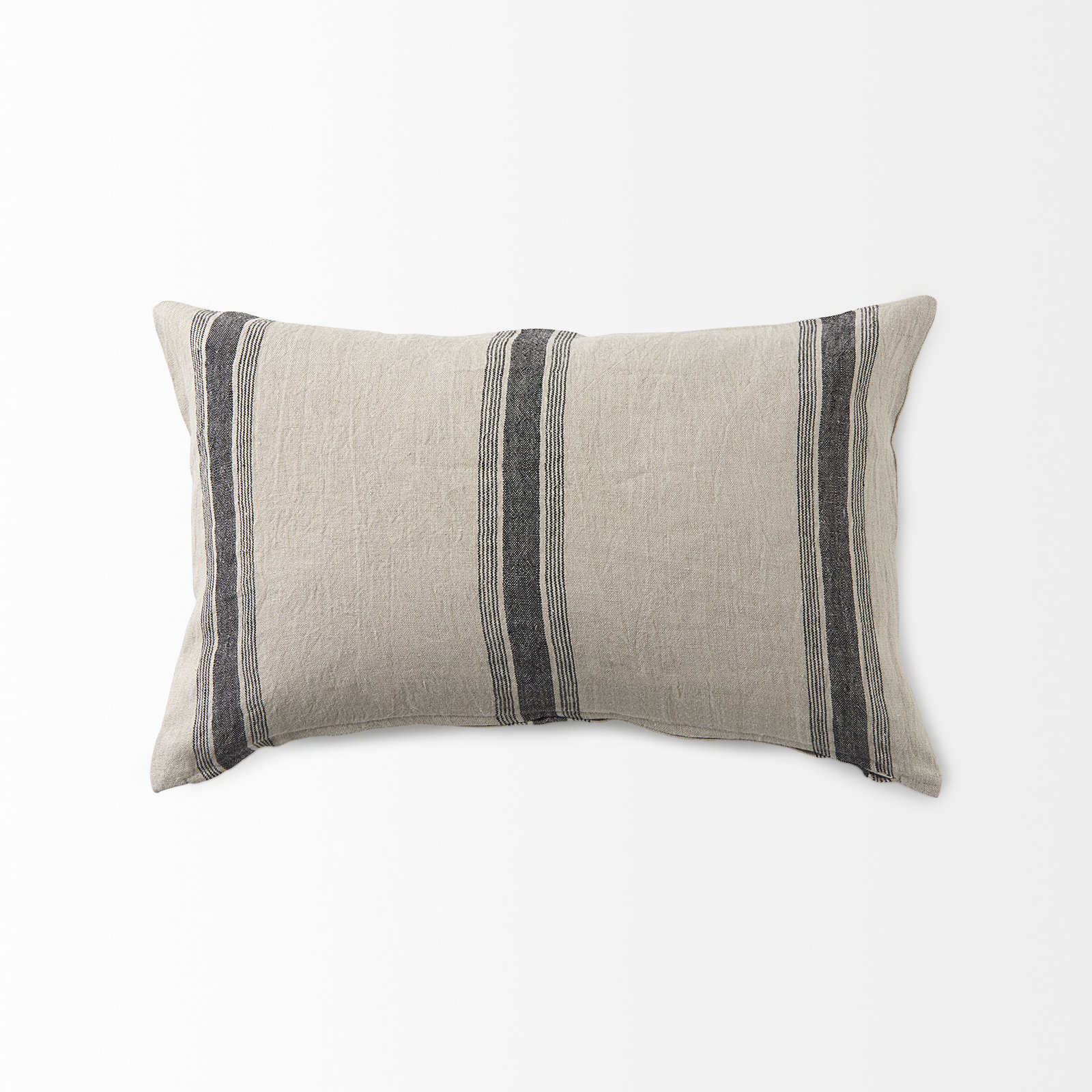 Sonia Striped Fabric Lumbar Pillow Cover