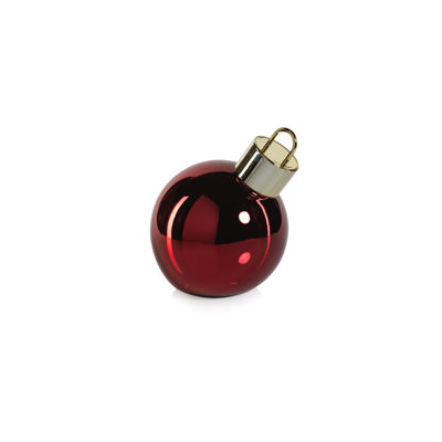 Lighted Glass Slanted Ball Christmas Ornament 