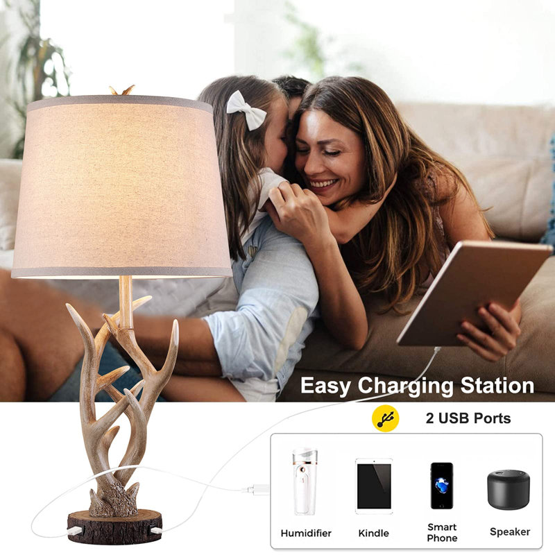 Innsbrook Resin USB Table Lamp