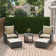 Mapleview 2-Person Patio Conversation Set with Cushions and Ottoman