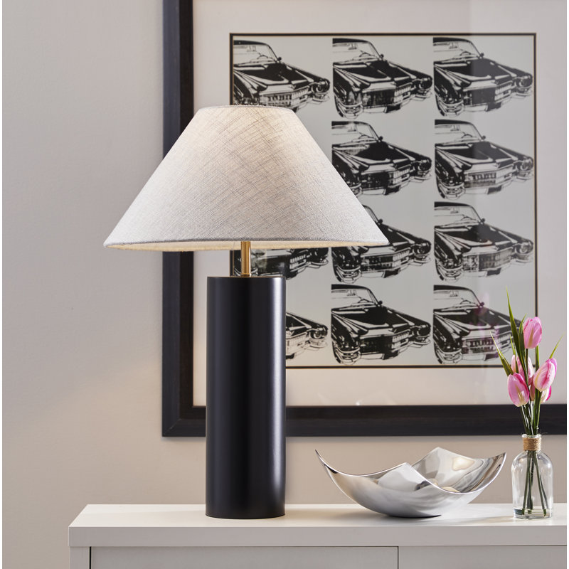 Starr Solid Wood Table Lamp, Black