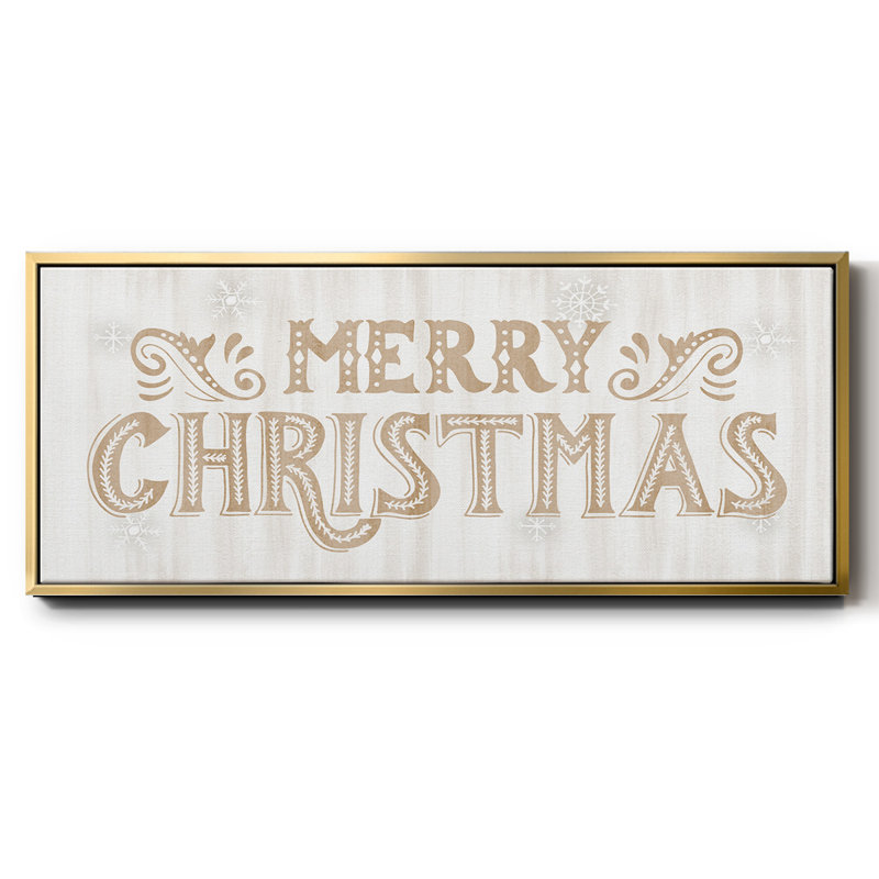 Merry Christmas - toile encadrée, H 24 po x l 60 po