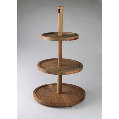 Henriksen Wood Tiered Stand