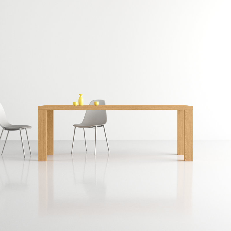 Carson Rectangular Manufactured Wood Dining Table, Oak, 30" H x 63" L x 35.5" W