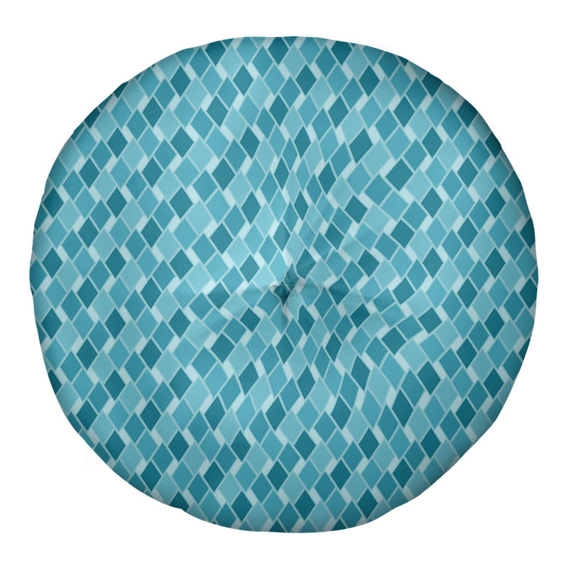 Coussin de sol Katelyn Elizabeth, 26 po x 26 po, Bleu pâle