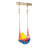 SwingKing Plastic Blue/Yellow Bucket Swing with Chains