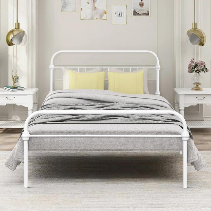 Dohalick Metal Bed, Full, White