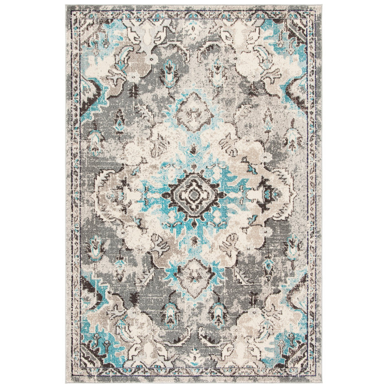 Tapis oriental gris, Rectangle 3 pi x 5 pi