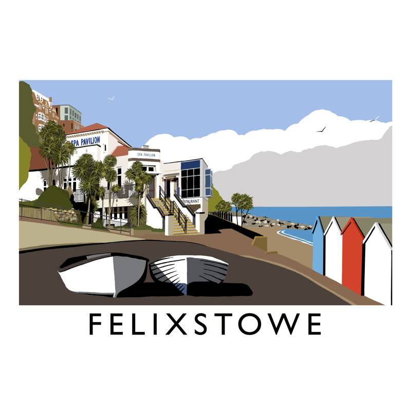Felixstowe by Richard O'Neil - Print, No Frame, 30 cm H x 40 cm W x 1 cm D