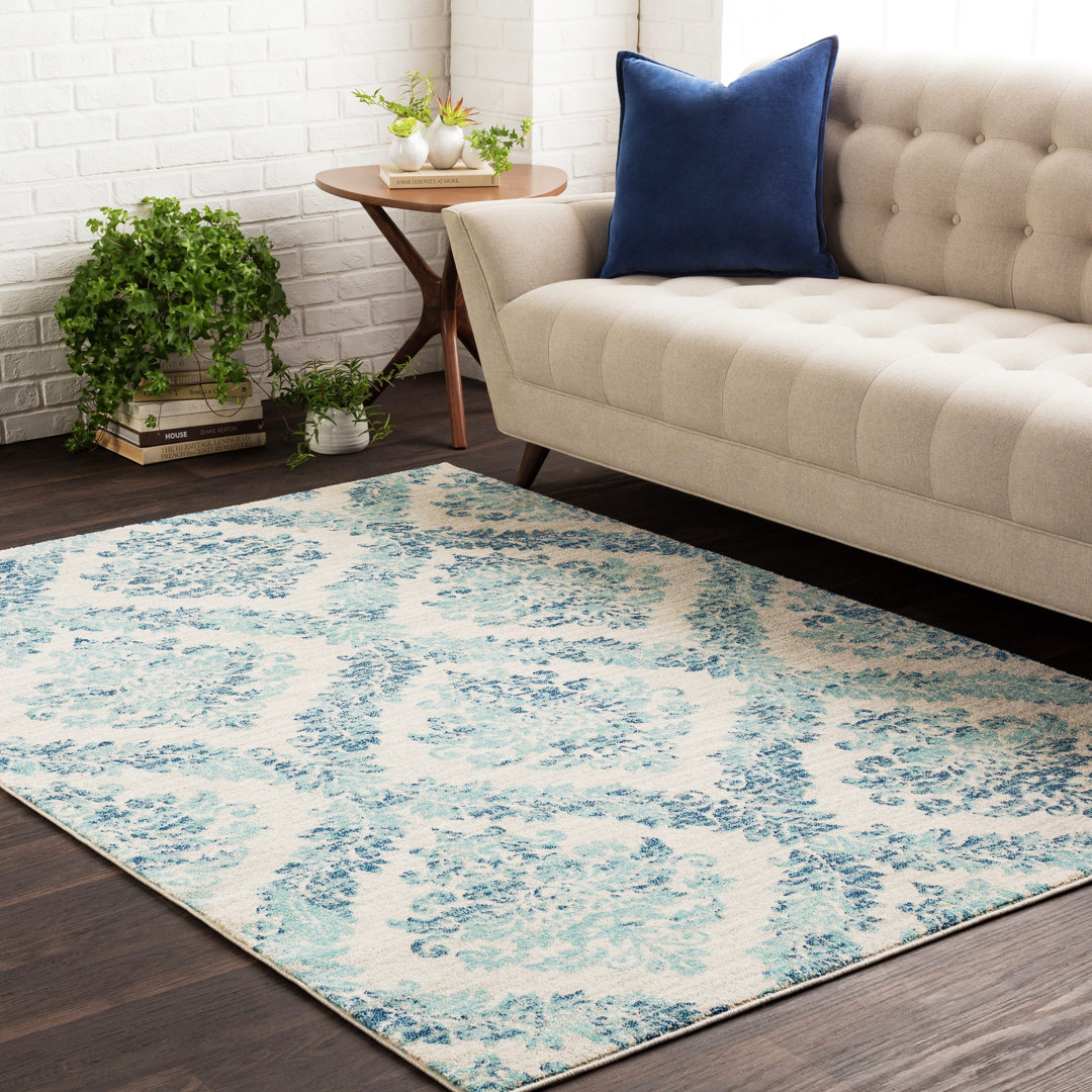 Damask Area Rug