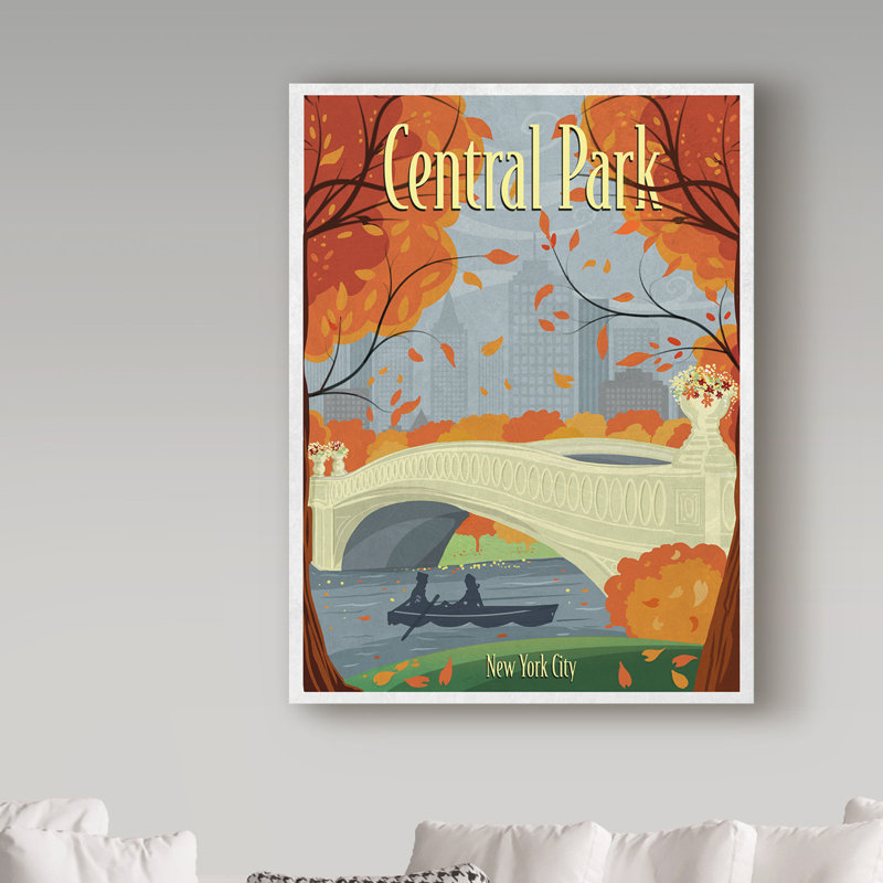 «Central Park» par Croswell, impression sur toile tendue, H 32 po x l 24 po