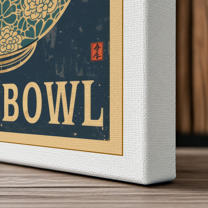 Fruit Bowl, Art Deco - Wrapped Canvas, 30x20 - 76.2 x 50.8 cm, White Border