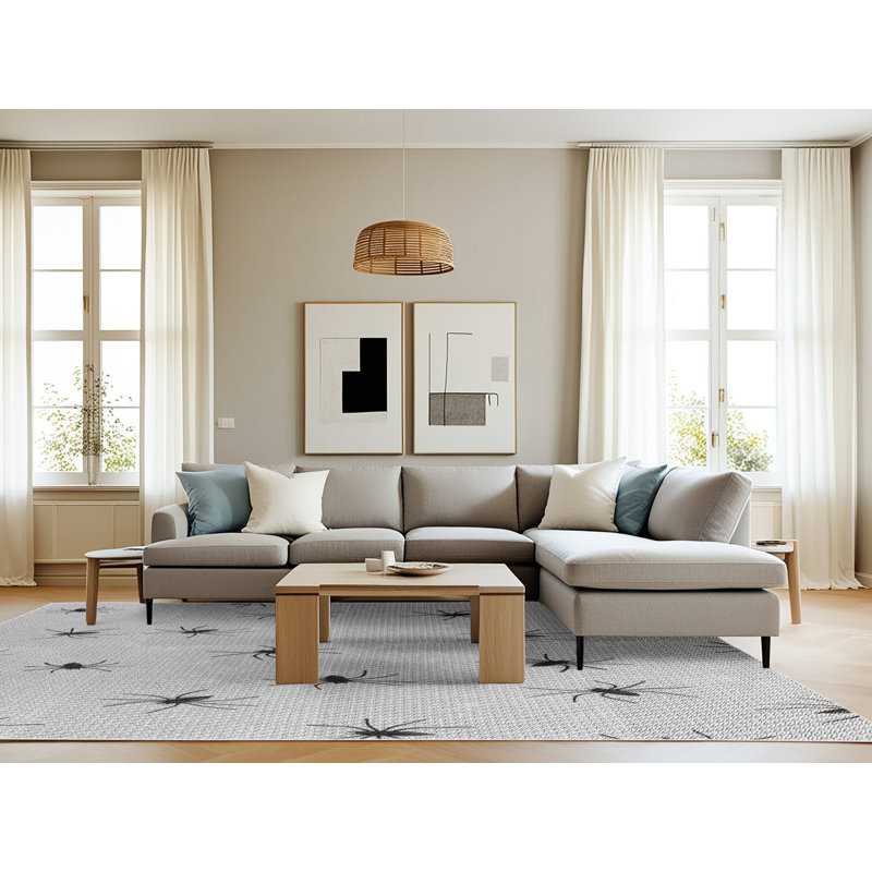 Geometric Indoor Rug, Rectangle 8' x 12'
