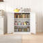  Armoire de cuisine en métal blanc l 27,6 po Mak Peace avec 2 tablettes réglables, rangement anti-basculement robuste pour la cuisine et la salle de bain