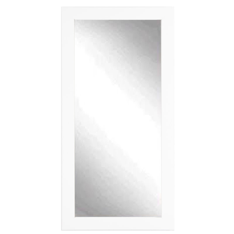 Miroir mural Hyler, 71 po x 32 po, Blanc mat