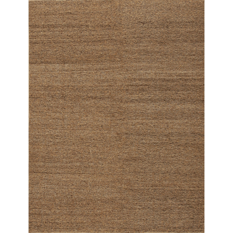 Tapis rectangulaire en laine brun / brun Capri, Rectangle de 10 pi x 14 pi