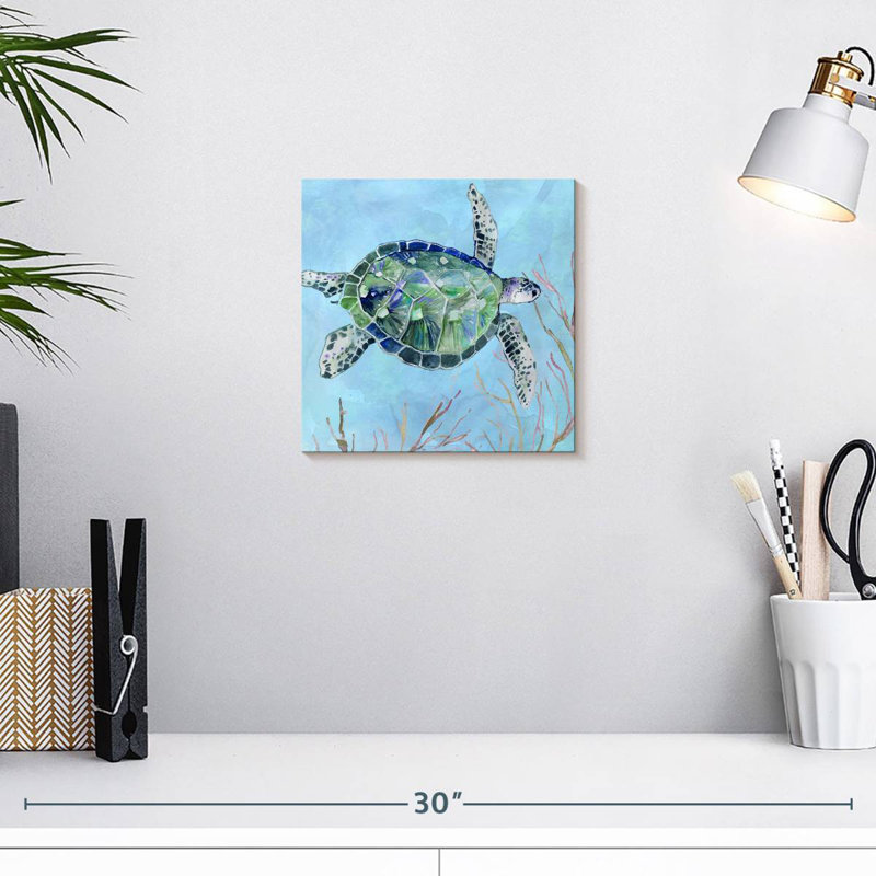 Crowle Sea Turtle I, 10" H x 10" W
