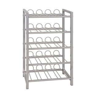 Sterling Floor Wine Bottle Rack in Aluminium