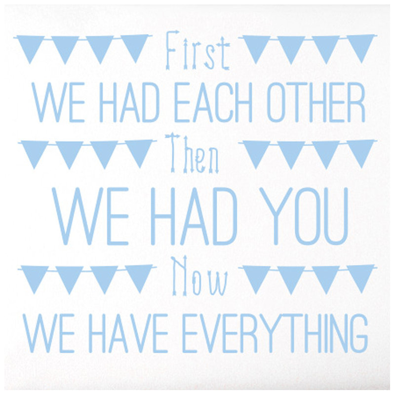 Non-Wall Damaging Wall Decal, Large, Light Blue